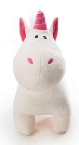 Plush Unicorn NICI Theodor 32cm, Alb, Minge roz - Img 4