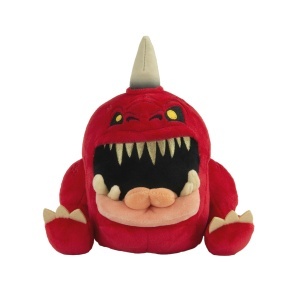 Plush Warhammer GNASHA-SQUIG de la Club Mocchi Mocchi, 30 cm, moale si pufos