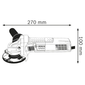 Polizor unghiular Bosch Professional GWS 750 750W Disc 115mm Maner suplimentar - Img 2