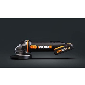 Polizor unghiular cu acumulator WORX WX800 20V - usor de slefuit si taiat - confort ergonomic cu corp ingust si maner suplimentar - schimbare rapida a - Img 11