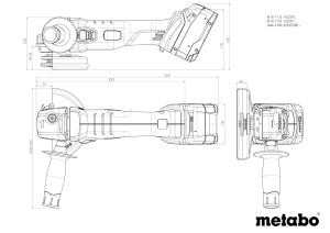 Polizor unghiular Metabo W 18 7-125, 18 V, 125 mm, 8500 rotmin - Img 2