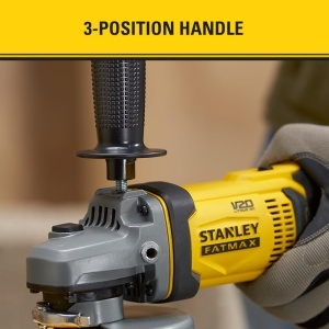 Polizor unghiular Stanley FatMax SFMCG400B, 18V, 125mm, cu maner in 3 pozitii - Img 3