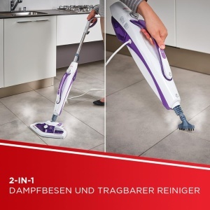 Polti Vaporetto SV440 Double Aparat de curatat cu abur 2-in-1 AlbViolet 11 accesorii - Img 2