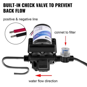 Pompa apa VEVOR 12V Membranpumpe 3GPM cu filtru si protectie termica - Img 5