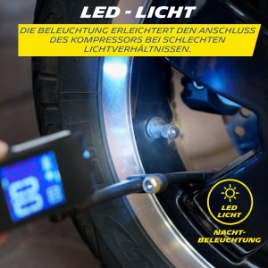 Pompa de aer portabila MICHELIN Mini Kompressor 10 Bar Digitala LED 2500 mAh - Img 5