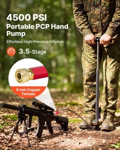 Pompa de Aer VEVOR 3,5 Trepte, 4500 psi, cu Filtru Ulei-Apa, Manometru - Img 2