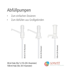 Pompa de dozare Sonett pentru canistre de 5 si 10 litri, 30 ml, 110 g - Img 2