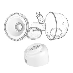Pompa de san electrica simpla LIONELO Fidi Free 180ml, pompa de san portabila cu 2 faze, maini libere, masaj cu economie de energie 9 niveluri, 3 dimensiuni de palnii din silicon Temporizator - Img 4