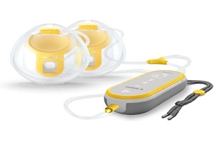 Pompa de san Medela Freestyle, design discret, usoara, cu aplicatie