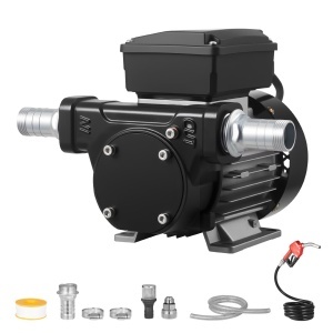 Pompa de transfer combustibil VEVOR DTP-60N-J02, 60 lmin, 0,5 CP, cu 2 furtunuri