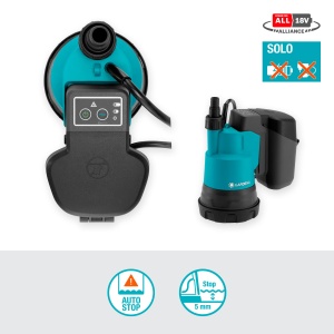 Pompa submersibila Gardena 20002 18V P4A, 2000 lh, 2 bar, fara acumulator - Img 3