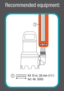 Pompa submersibila pentru apa murdara Gardena 20000 aquasensor: Pompa submersibila cu debit de 20.000 l/h, pentru particule de murdarie de pana la 35 mm, aquasensor inovator, 750 W (09044-20) - Img 7