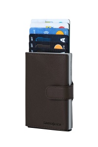 Portofel Samsonite Alu Fit SLG, 10.2 cm, RFID, Maro - Img 3
