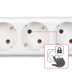 Prelungitor Hama 6 Prize Alb 5m Save Energy Schalter Protectie Suplimentara - Img 3