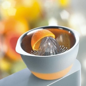 Presa de citrice Kenwood AT312, 600 ml, inox, alb - Img 2