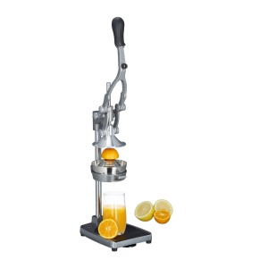 Presa de fructe manuala Relaxdays 3in1, inox, 47,5x17,5x40,5 cm - Img 1