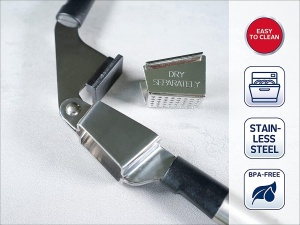 Presa de usturoi Leifheit 3124 ProLine, inox, design elegant, usor de curatat - Img 2