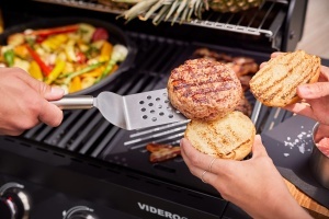 Presa pentru burgeri ROSLE PRO, inox 1810, diametru 11 cm, usor de curatat - Img 6