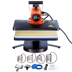 Presa termica multifunctionala VEVOR 8-in-1 930W 360deg rotatie pentru haine cesti si accesorii personalizate - Img 9