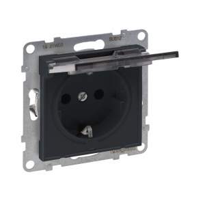 Priza cu capac Legrand SEANO, 16A, 250V, culoare antracit
