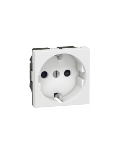 Priza dubla Legrand 077213 Schuko montaj modular culoare alba