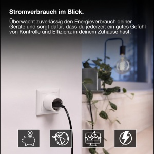 Priza Inteligenta OSRAM SMART ZigBee, Control Energie, 2300W, Alb - Img 7