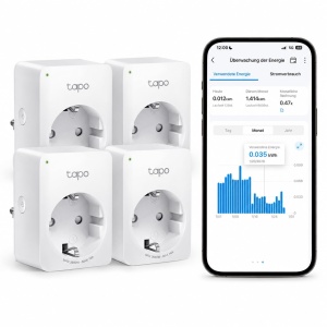 Priza inteligenta TP-Link Tapo P110, control energie, 4 pack