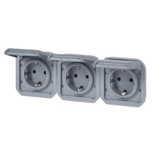 Priza Legrand Plexo New 069578L 3 module IP44IP55 Gri - Img 2
