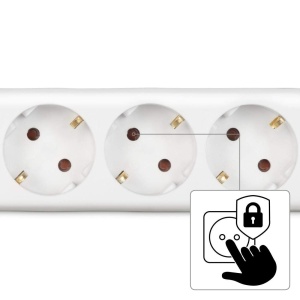 Priza multipla Hama 3-faceri, 5m cablu, cu intrerupator si protectie - Img 5