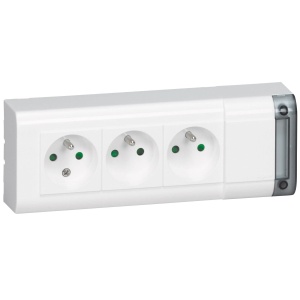 Priza multipla Legrand LEG50609, 3 prize, 3500W, montaj perete