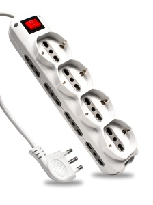 Priza multipla V-TAC cu 8 iesiri si cablu de 1,5 m, 1016 A, culoare alba