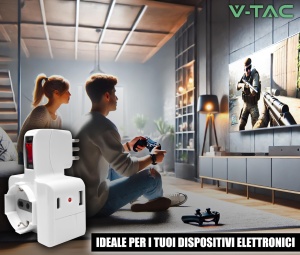 Priza multipla V-TAC cu USB-C 20W, 3 iesiri, 1,5m cablu - Img 7