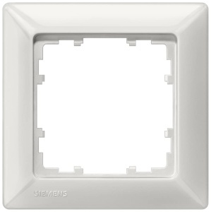 Priza Schuko Siemens 5UB1511 cu Cadru Titan Alb - Img 3