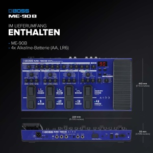 Procesor de efecte pentru bas BOSS ME-90B 10 preamplificatoare AIRD 61 efecte - Img 8
