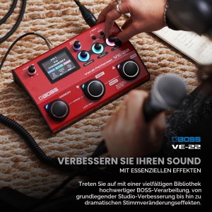 Procesor vocal BOSS VE-22 cu efecte multiple, armonii si ajustare automata a tonului - Img 3