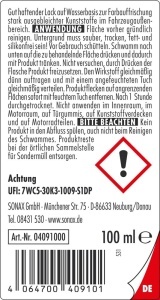 Produse pentru ingrijirea auto SONAX Kunststoff Neu Schwarz, 100 ml, negru - Img 2