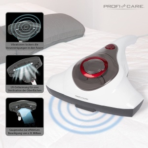 ProfiCare PC-MS 3079 Aspirator pentru saltele si mobilier 300W cu UV alb - Img 5