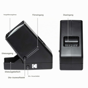 Proiector diapozitive KODAK cu iluminare LED, 3x marire, functionare pe baterii - Img 5