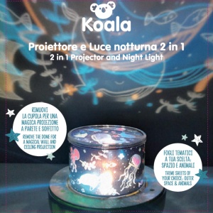 Proiector LED pentru copii Beper Kinder, lumina rotativa, 6 moduri, USB inclus - Img 4