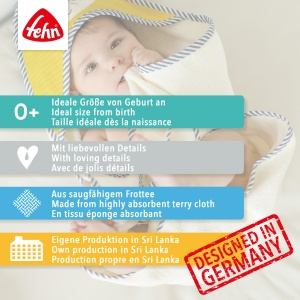 Prosop de baie cu capison Fehn Maus, 80x80 cm, material Frottee, roz - Img 6