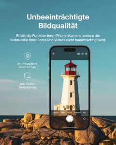 Protectie lente camera Belkin ScreenForce TemperedGlass pentru iPhone 171616 Plus, 2 buc - Img 4
