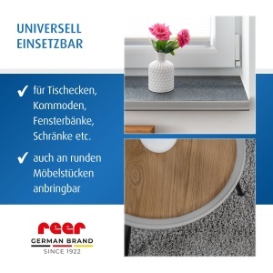 Protectie pentru margini Reer Kantenschutz Soft 2x1m gri spuma moale si rezistenta - Img 4