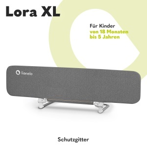 Protector de pat Lionelo Lora XL pentru copii, 150 cm lungime, 45 cm inaltime - Img 2
