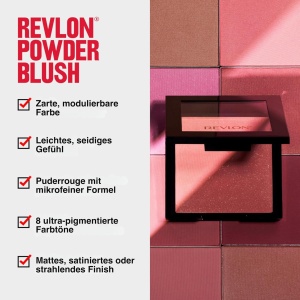 Pudra Rouge Revlon Rose Bomb 029 - Puder-Rouge cu textura usoara si finish stralucitor - Img 3