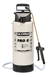 Pulsometru GLORIA Pro 8 Pulverizator 8 L cu duza plata Rezistent la ulei si acizi