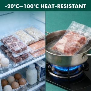 Pungi pentru vid GRIFEMA GH80, 20x30 cm, 100 buc, reutilizabile, BPA-free - Img 6