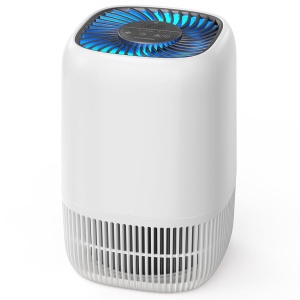 Purificator de aer AROVE cu filtru HEPA H13, 5W, alb, silentios
