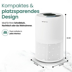Purificator de aer EMERIO AP-132324 cu filtru HEPA-13, 99,97 eficienta, pentru camere de 25m - Img 3