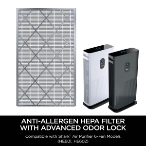 Purificator de aer Shark HE6FKPET, Anti-Allergen, Filtru HEPA, Alb - Img 3