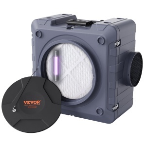 Purificator de aer VEVOR ZHP2301-800 cu 800 CFM, 3 filtre HEPA, UV-C